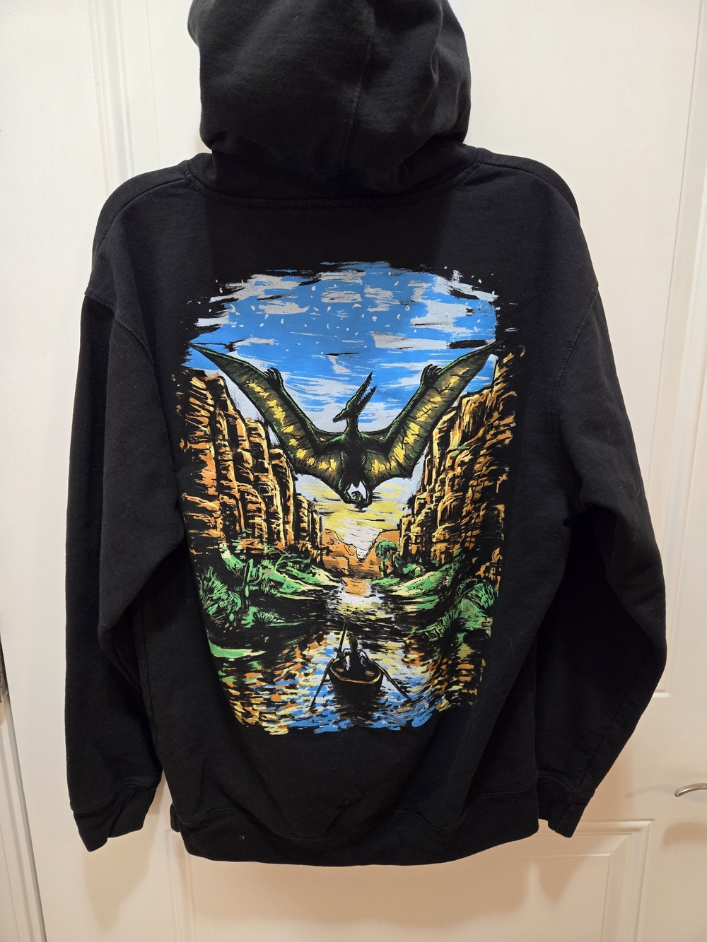 Santan Dave Waaitt Pterodactyl Graphic Black Hoodie Merch